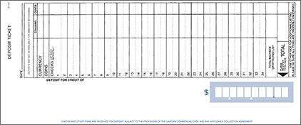DT10 Book Bound Deposit Tickets 1